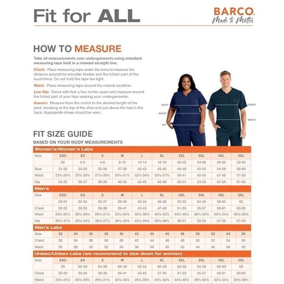 BARCO One 4PKT Printed V-Neck Princess Top Size Small - Picture 7 of 7